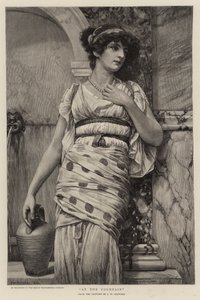噴水で 作： John William Godward